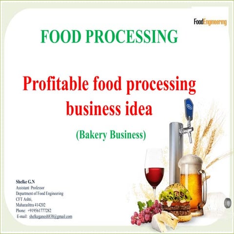 Profitable food processing  business idea  (Bakery Business)