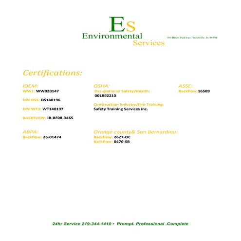 certifications | DOC