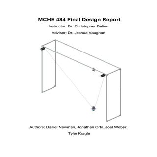 MCHE 484 Senior Design Final Report...