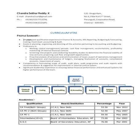 Resume_Chandra Sekhar Reddy