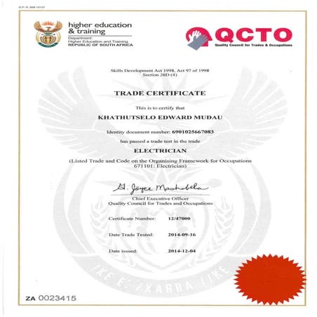 Trade Test (Electrician)