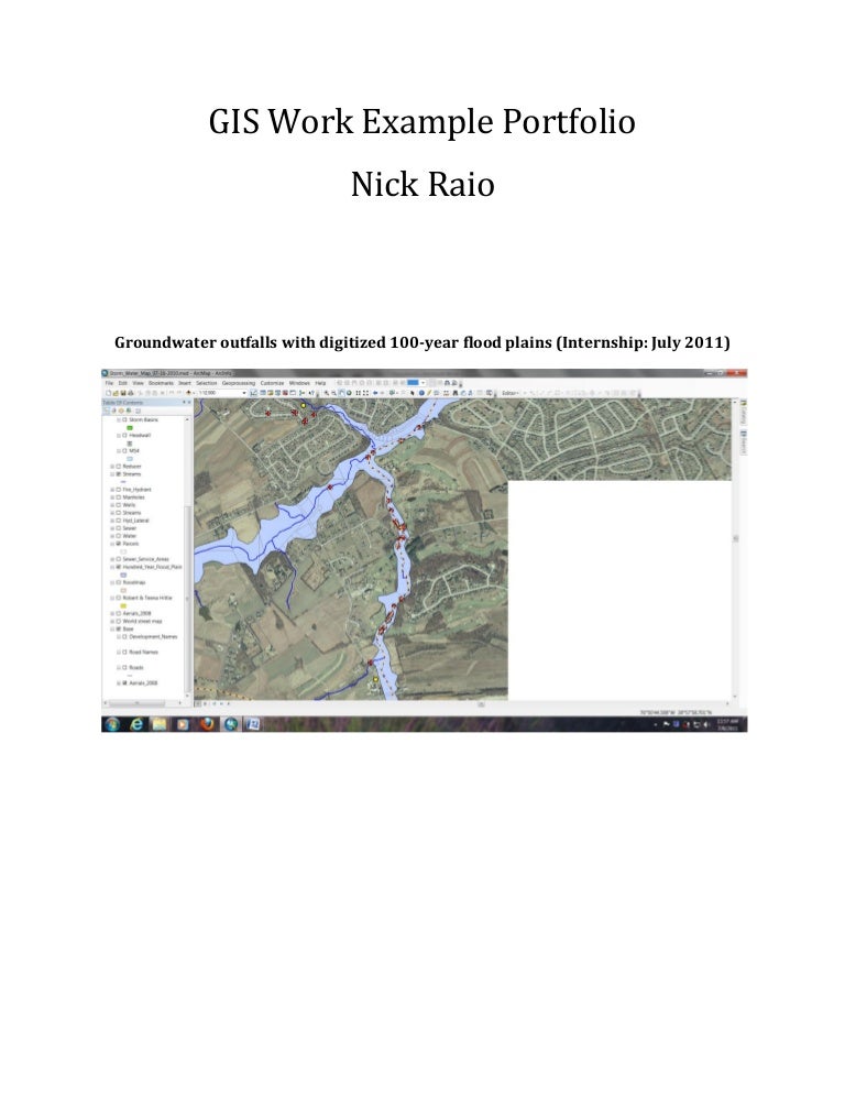 GIS Work Example Portfolio