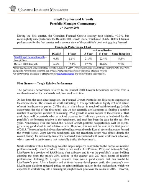 2015Q1 SCFG Commentary_with Snapshot