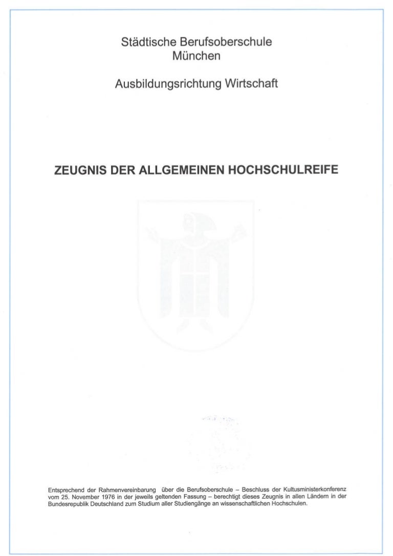 Allgemeine Hochschulreife