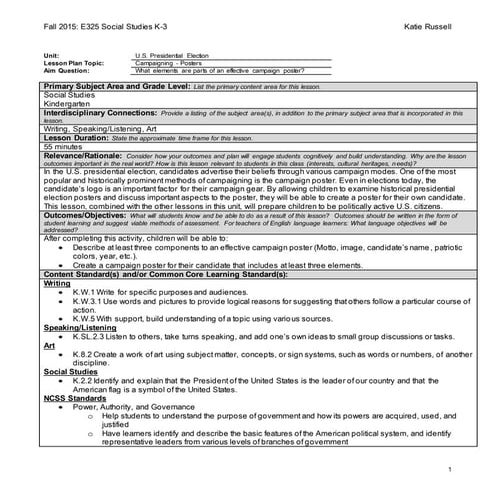 E325 Focus Group Lesson