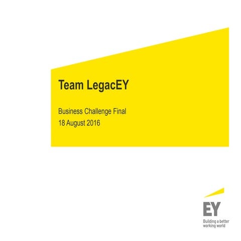 EY SIP Business Challenge Presentation - Team LegacEY