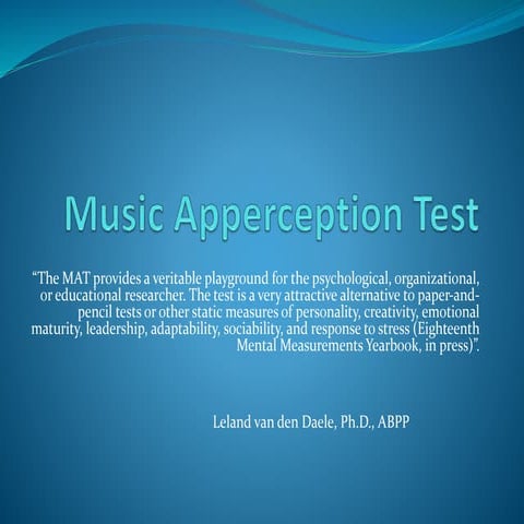 MAT Short Neuro Version