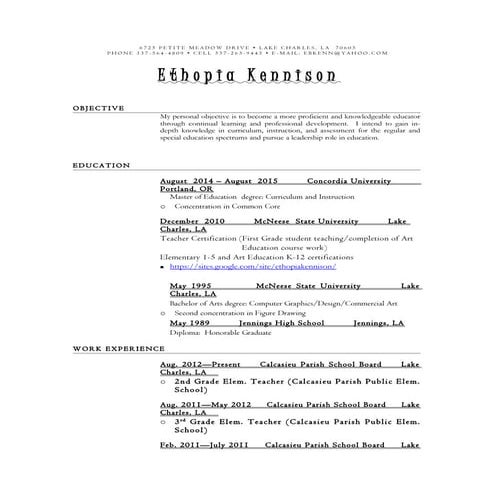 RESUME 2014 NEWLY UPDATED