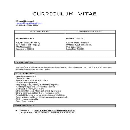 ARVIND'S CURRICULUM VITAE 3 | PDF
