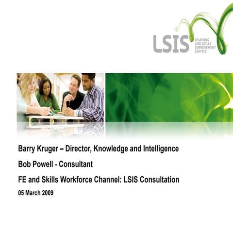 Fe And Skills Workforce Channel Lsis Consultation