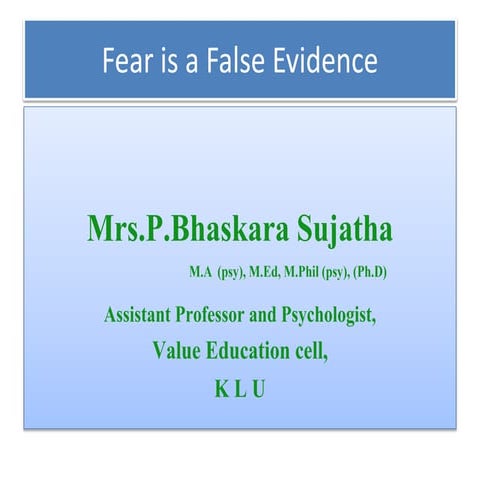 Fear | PPTX