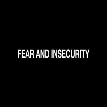 Fear and insecurity | PDF