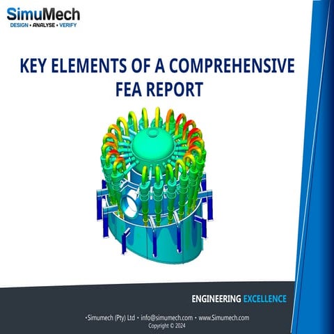 Key Elements of a Comprehensive FEA Report