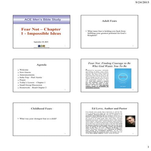 Fear Not Chapter 1: Impossible Ideas