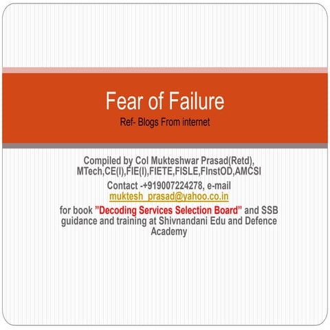 Fear of failure