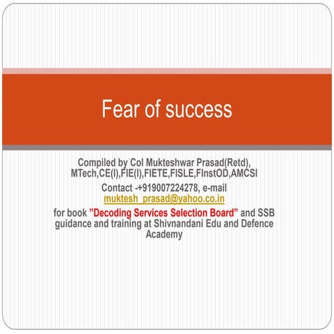 Fear of success 