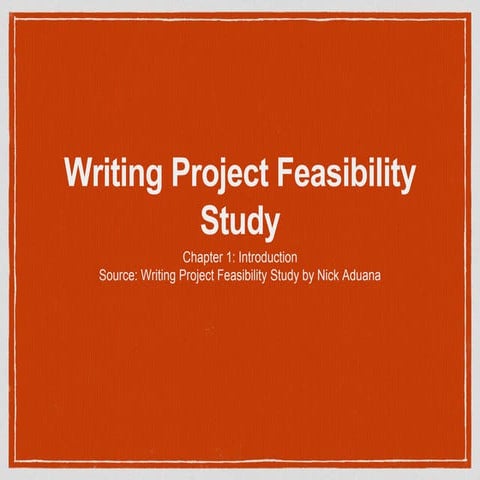 Feasib - Introduction