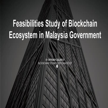 Feasibilities Study of Blockchain Ecosystem in Malaysia Government