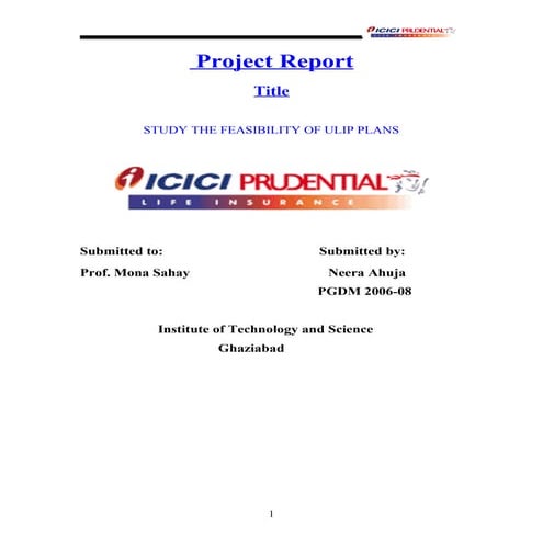 Feasibility of-insurance-plans-icici-prudential