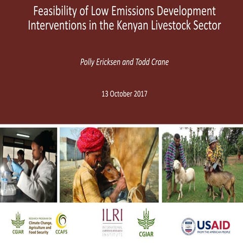 Feasibility of low emissions development interventions in the Kenyan livestoc...