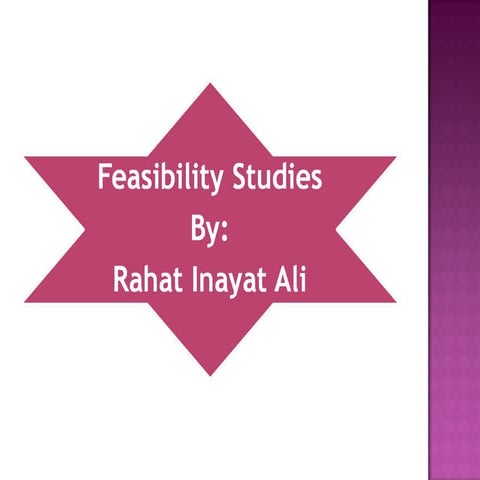 Feasibility studies