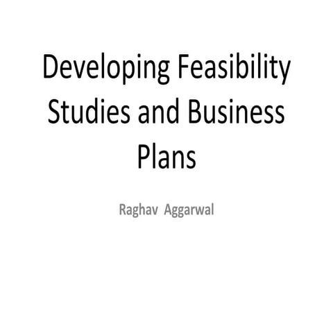 Feasibility study