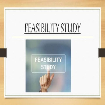 Feasibility study