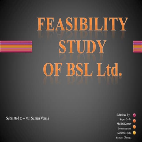 Feasibility study