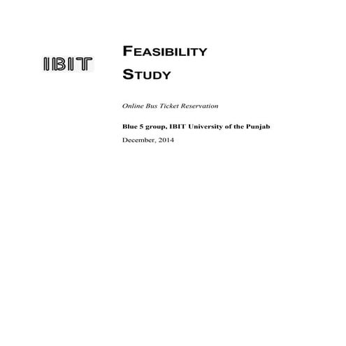 Feasibility studytemplate