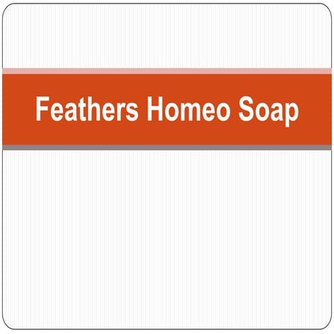 Feathers homeo soap