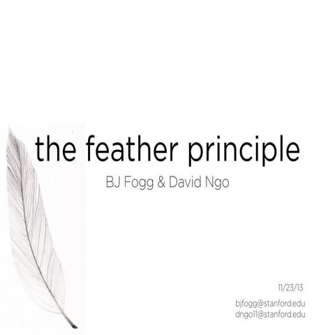 Feather Principle: an intro