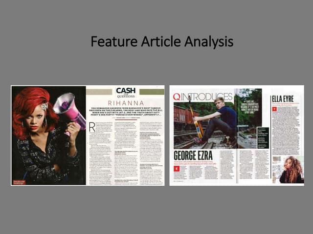 Feature Article Research and Planning