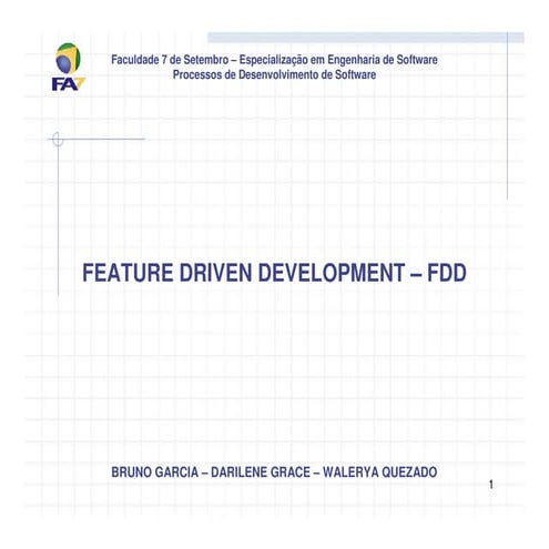 Feature Driven Development (FDD) | PPT