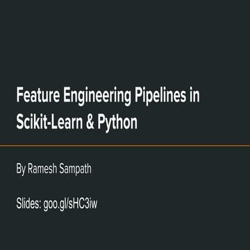 Feature engineering pipelines | PPT