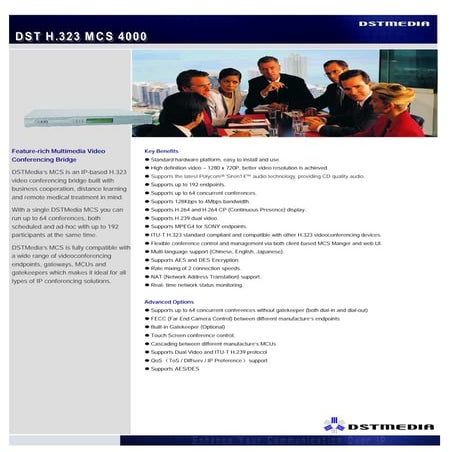 Feature-rich Multimedia Video Conferencing Bridge