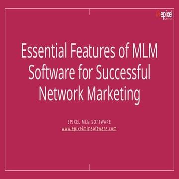 Transform Your Business with These Essential MLM Software Features