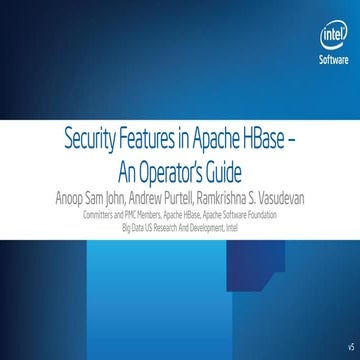 New Security Features in Apache HBase 0.98: An Operator's Guide