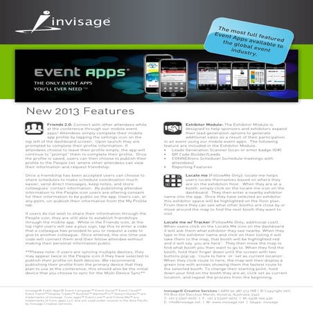 Event App - Features at a glance