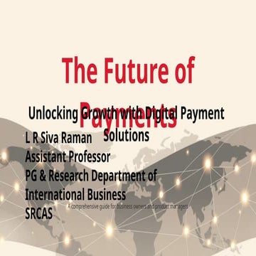 Features of Electronic payments Systems..
