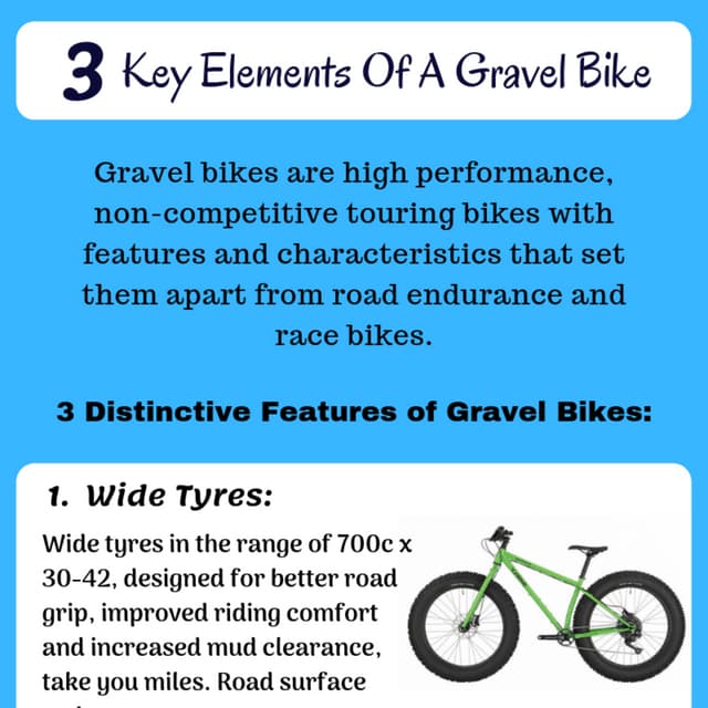 Features of gravel bikes PDF