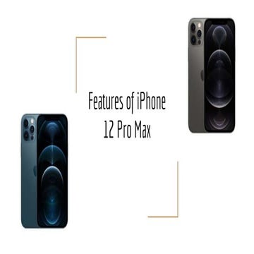 Features of i phone 12 pro max