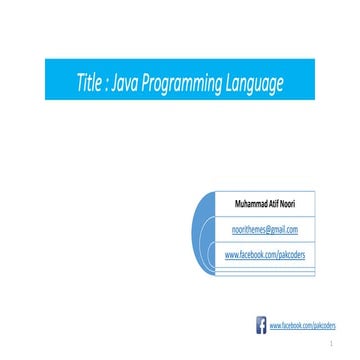 Features of java Part - 3 | PPT