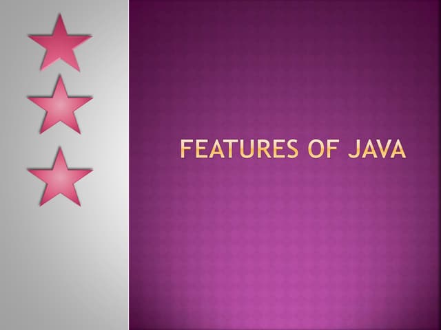 Features of Java.pptx