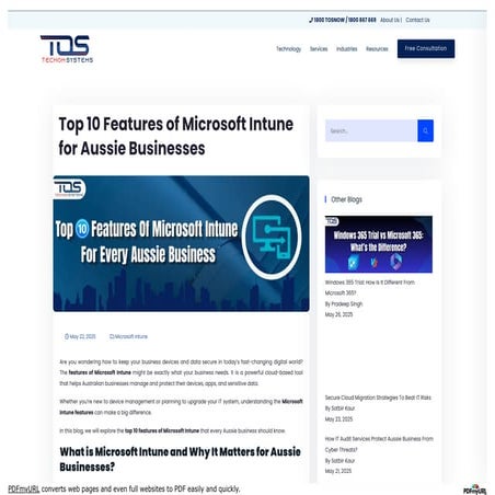 Understanding the Features of Microsoft Intune with TECHOM Systems