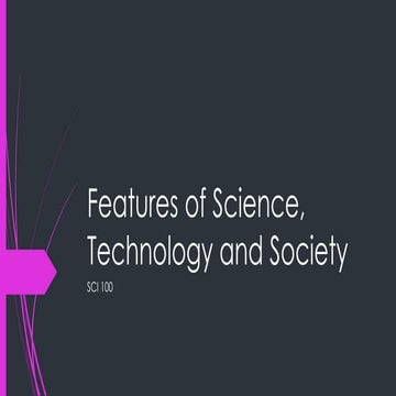Exploring the Interconnected Features of Science, Technology, and ...