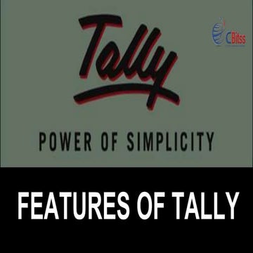 Features of tally - tally training in chandigarh 