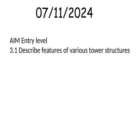 TOWER BUILDINGS IN THE WORLD | PPTX