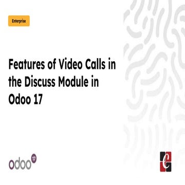 Features of Video Calls in the Discuss Module in Odoo 17