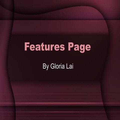Features page