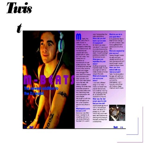 Features page presentation